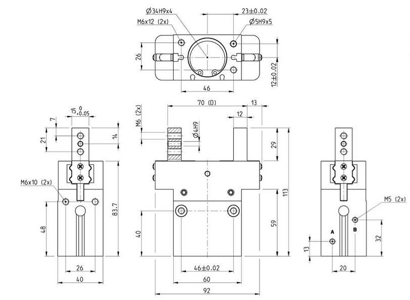 导轨自定心平行式爪钳 CGPS-L-32-NC